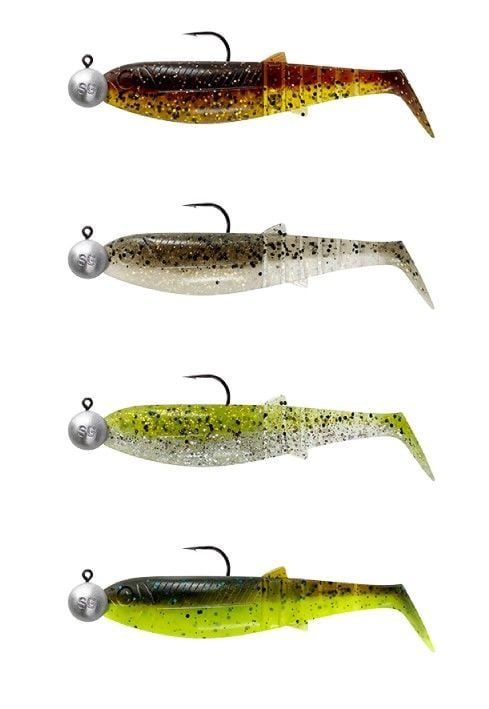 Savage Gear Cannibal Shad 6.8cm 3gr+5gr #1/0 Clear Water 4+4 Adet