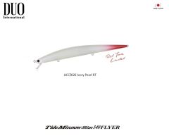 Duo Tide Minnow Slim 140 FLYER ACCZ126 Ivory Pearl Red Tail