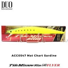 Duo Tide Minnow Slim Flyer 140 ACC0547 Mat Chart Sardine