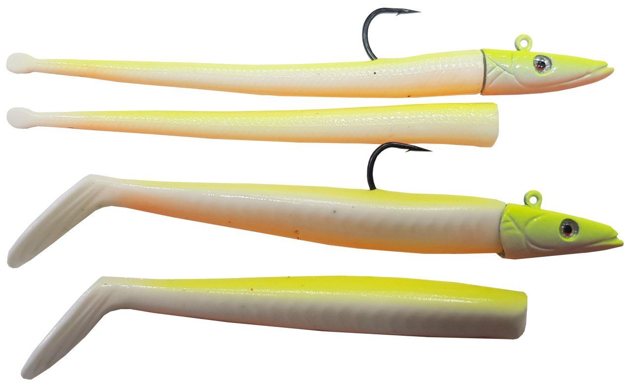 Savage gear Sandeel and Slug 10cm 10g 32-Lemon Back 4+2 Adet Suni Yem