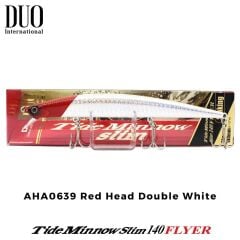 Duo Tide Minnow Slim Flyer 140 AHA0639 Red Head Double White