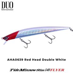 Duo Tide Minnow Slim Flyer 140 AHA0639 Red Head Double White