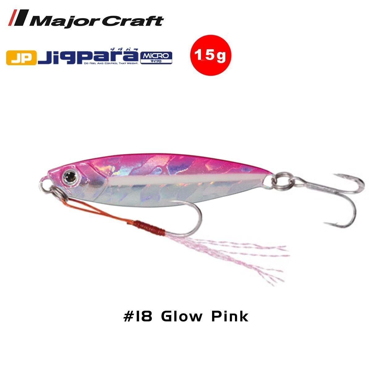 Major Craft Jigpara Micro JPM-15gr 60mm #18 Glow Pink