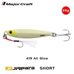 Major Craft Jigpara Short JPS-20gr 62mm #19 All Glow