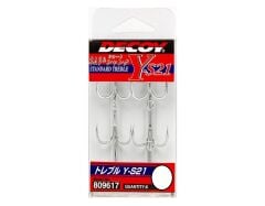 DECOY Y-S21 Standart Treble Üçlü Maket Balık İğnesi No:6