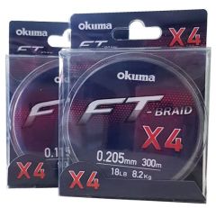 Okuma Ft-X4 Braided Line 300 mt Grey Örgü İp 0,165mm