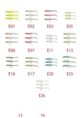 Captain 3526 Eel Fish 5cm Silikon Zargana Suni Yem 3'lü Paket