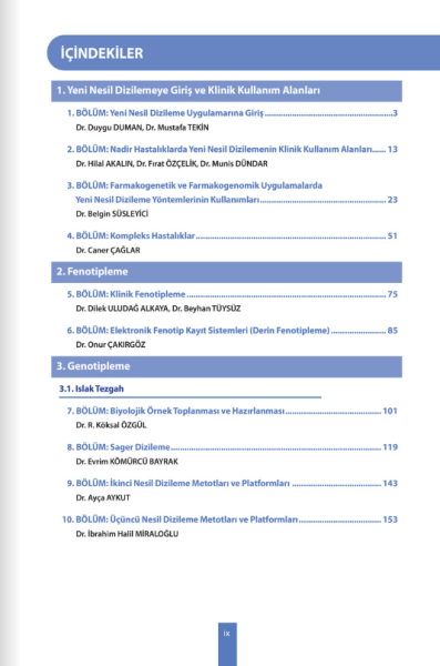 Yeni Nesil Dizileme ve Klinikteki Uygulamaları