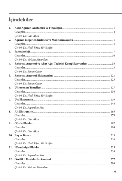 Rejyonal Anestezi Soru Kitabı