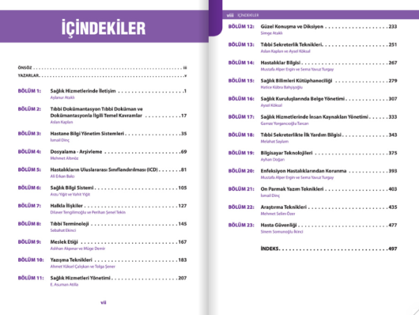 Tıbbi Dokümantasyon ve Sekreterlik Konu + Soru