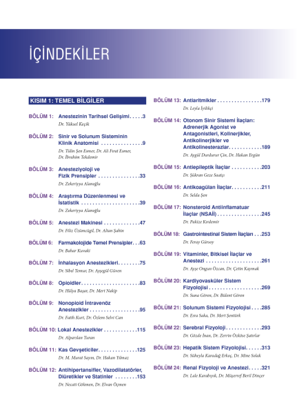 Temel Anestezi Güncellenmiş 3. Baskı