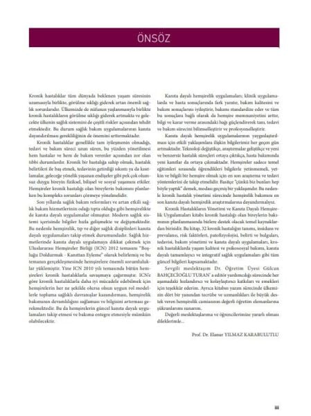 Kronik Hastalıkların Yönetimi ve Kanıta Dayalı Hem