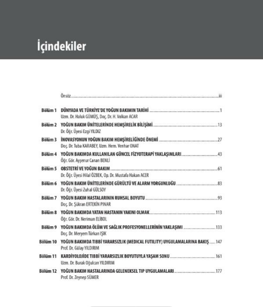 Yoğun Bakıma Farklı Pencerelerden Bakmak