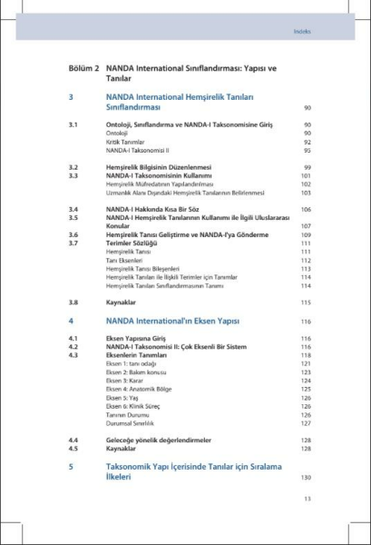 NANDA - Hemşirelik Tanıları: Tanımlar & Sınıflandırma 2024-2026