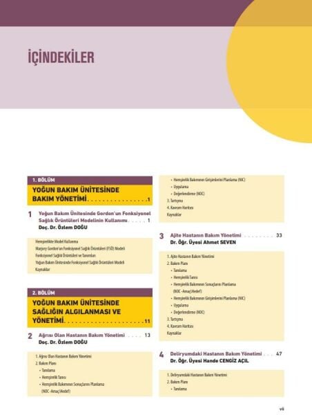 Vaka Örnekleri ile Yoğun Bakım Hastasının Bakım Yönetimi