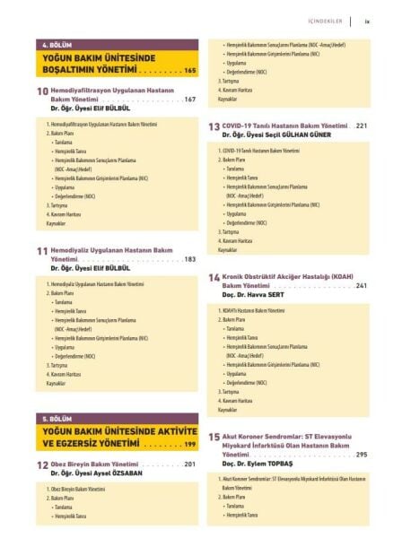 Vaka Örnekleri ile Yoğun Bakım Hastasının Bakım Yönetimi