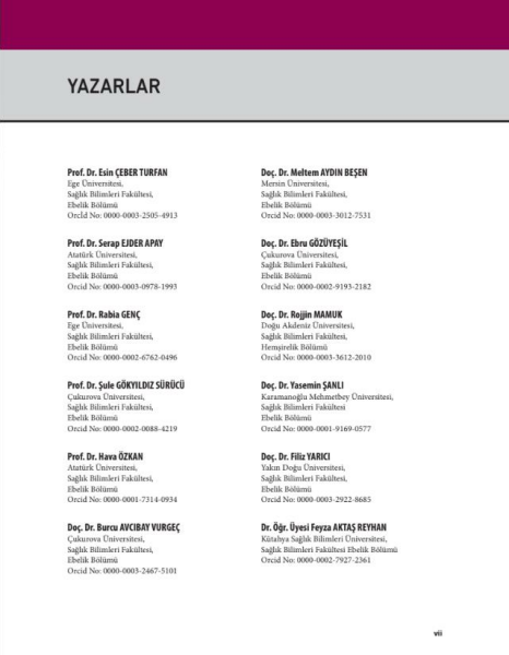 Ebelik Öğrencileri ve Ebeler için Doğum ve Doğum Sonu Dönem