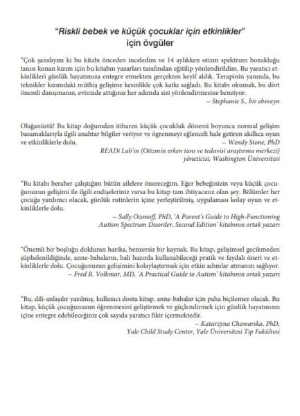 Riskli Bebek ve Küçük Çocuklar için Etkinlikler