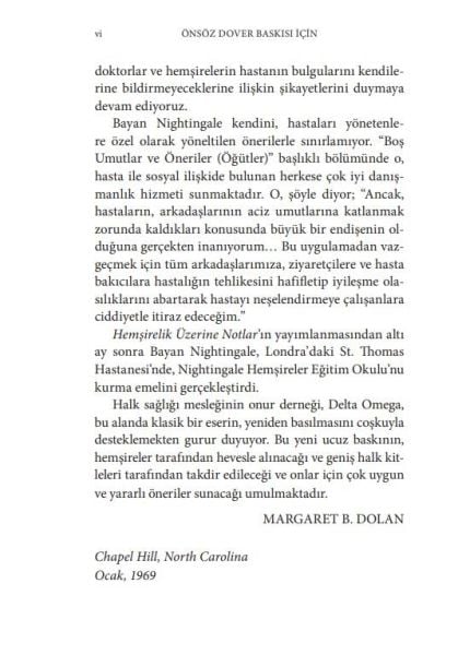 Hemşirelik Üzerine Notlar