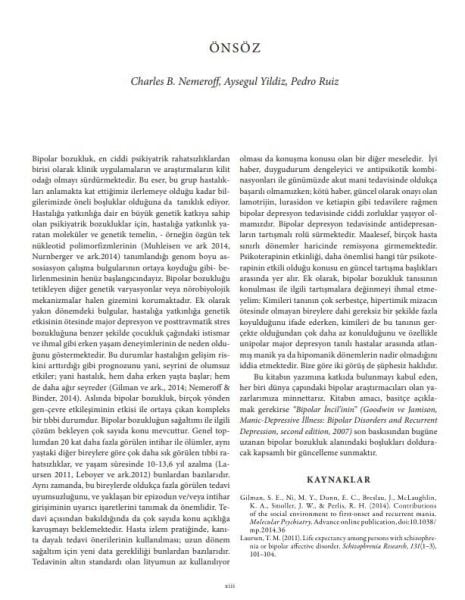 Bipolar Bozukluğun Tarihçesi, Nörobiyolojisi ve Tedavisi