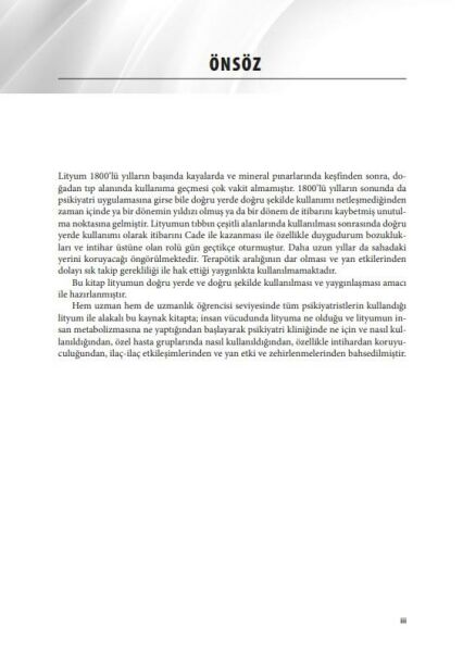Psikiyatride Lityum