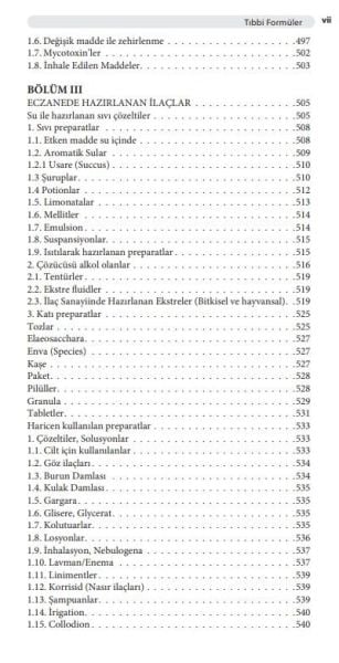 Tıbbi Formüler - İlaç Ansiklopedisi