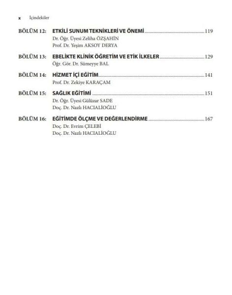 Ebelikte Öğretim Öğrenme ve Eğitim