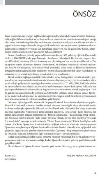 Çekirdek Eğitim Programı Çerçevesinde Temel İnsan Anatomisi 2.Baskı