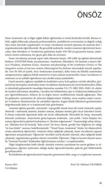 Çekirdek Eğitim Programı Çerçevesinde Temel İnsan Anatomisi 2.Baskı