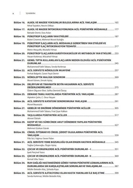 Psikiyatrik Acillere Yaklaşım