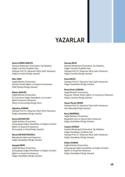 Göğüs Hastalıkları