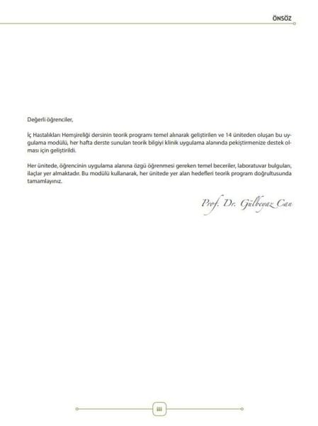 İç Hastalıkları Hemşireliği Klinik Uygulama Rehber