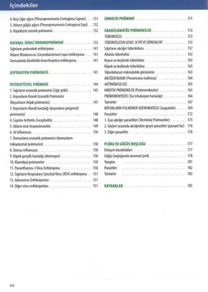 Veteriner Sistemik Patoloji Cilt: 1 (Sindirim-Solunum) - (6. Baskı)