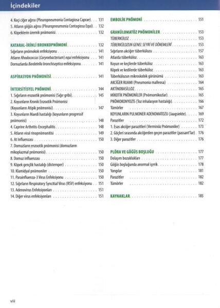 Veteriner Sistemik Patoloji Cilt: 1 (Sindirim-Solunum) - (6. Baskı)