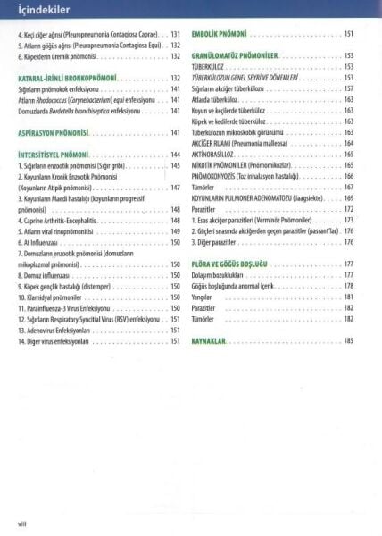 Veteriner Sistemik Patoloji Cilt: 1 (Sindirim-Solunum) - (6. Baskı)