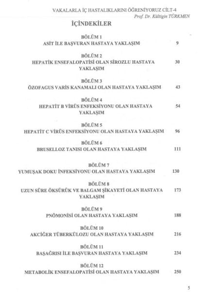 Vakalarla İç Hastalıklarını Öğreniyoruz Cilt: 4