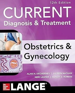 Current Diagnosis & Treatment Obstetrics & Gynecol