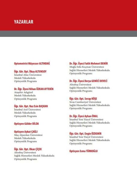 Optisyenliğe Giriş