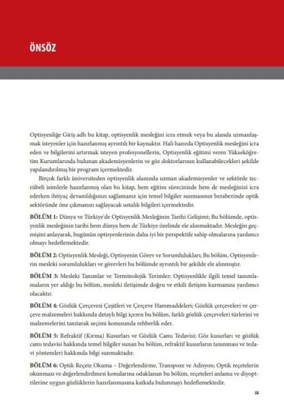 Optisyenliğe Giriş