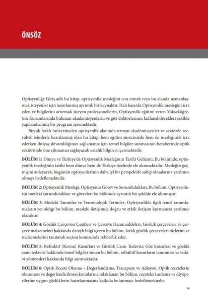 Optisyenliğe Giriş