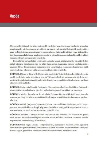 Optisyenliğe Giriş