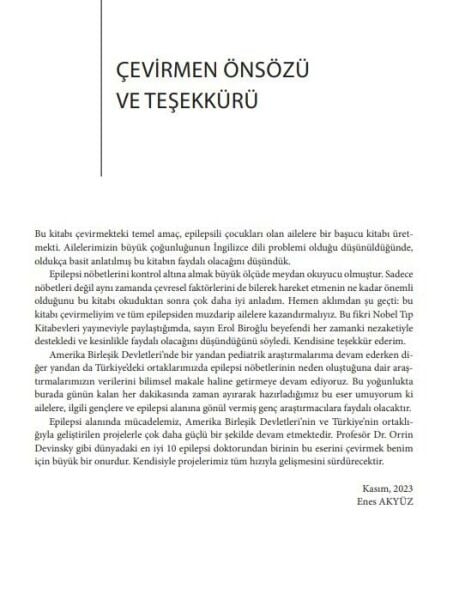 Çocuklarda Epilepsi-Her Ailenin Bilmesi Gerekenler