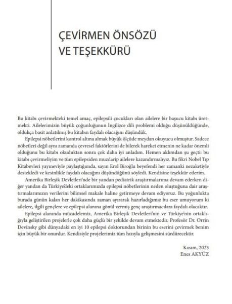 Çocuklarda Epilepsi-Her Ailenin Bilmesi Gerekenler