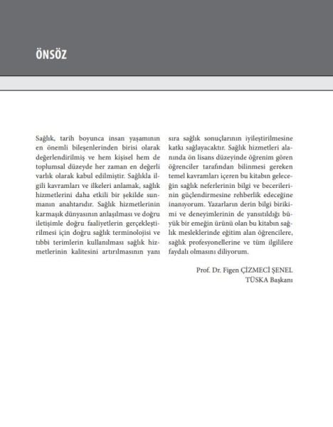 Sağlık Meslekleri için Bilinmesi Gereken 1100 Temel Kavram