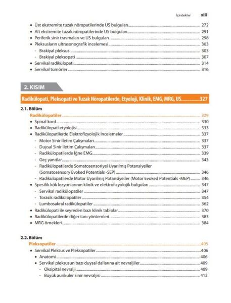Radikülopati, Pleksopati ve Tuzak Nöropatilerde Klinik – EMG - Görüntüleme