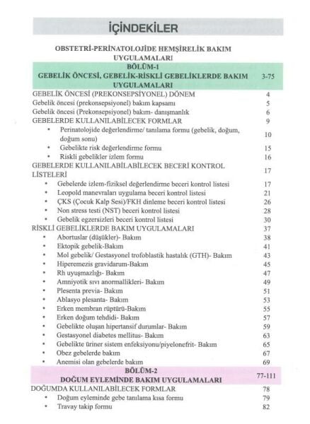 Doğum ve Kadın Hastalıkları Hemşireliği: Bakım-Uygulama Rehberi