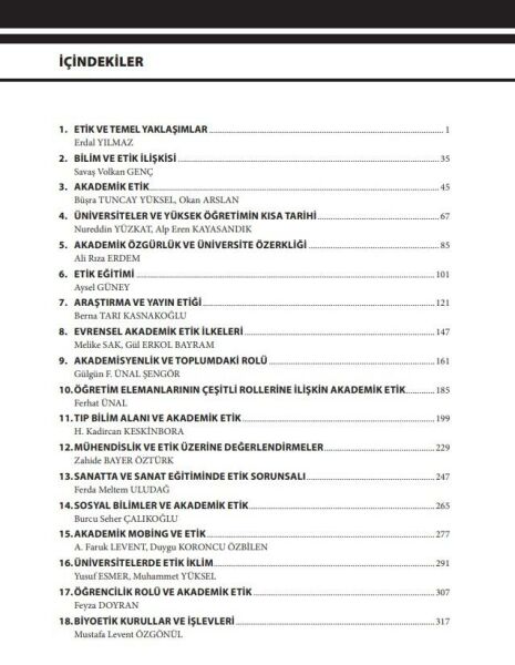 Akademik Etik ve Bilim