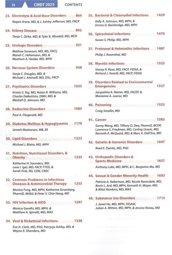 CURRENT Medical Diagnosis and Treatment 2025