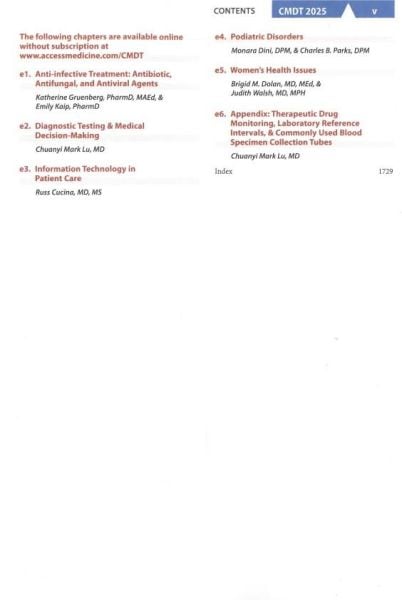 CURRENT Medical Diagnosis and Treatment 2025