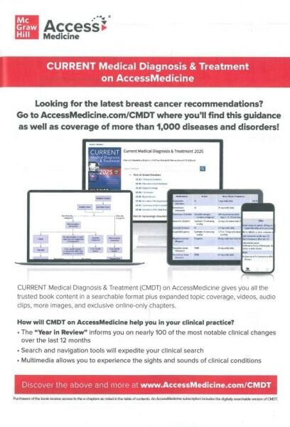 CURRENT Medical Diagnosis and Treatment 2025